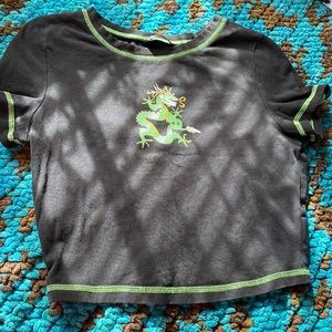 It’s a green dragon shirt from shein. Size M. Worn once.